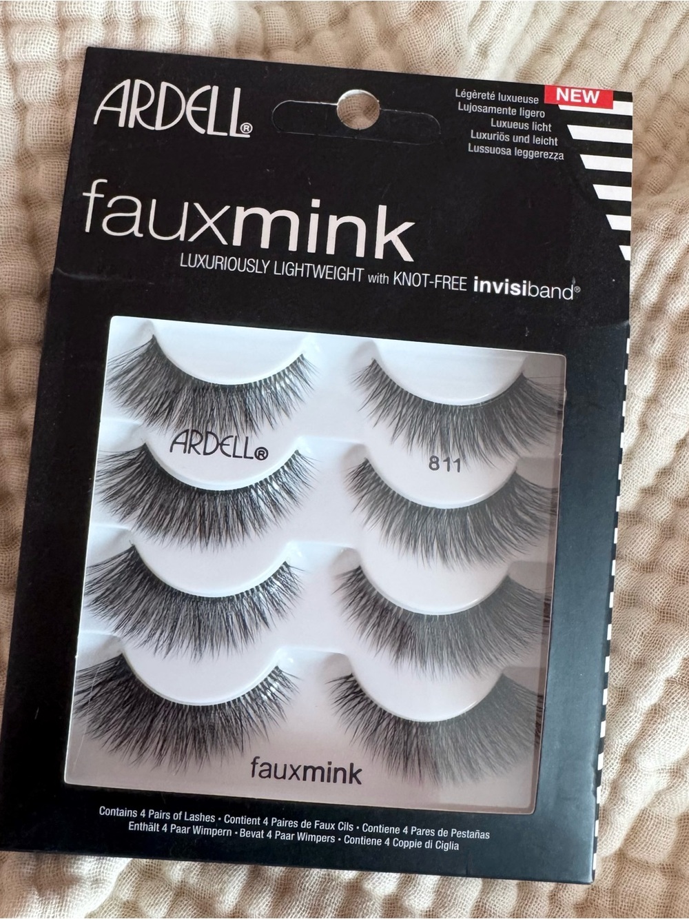 Ardell 811 Faux Mink 4-Pack False Lashes - Black